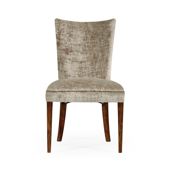 Biedermeier Style Dining Side Chair with Fine Mop & Marquetry Inlay
