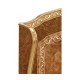 Louis XV Style Burl Walnut & Mother Of Pearl UK Queen Bed