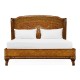 Louis XV Style Burl Walnut & Mother of Pearl US King Bed