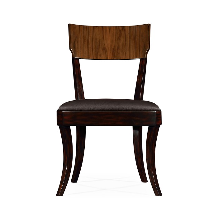 Art Deco High Lustre Rosewood Dining Side Chair