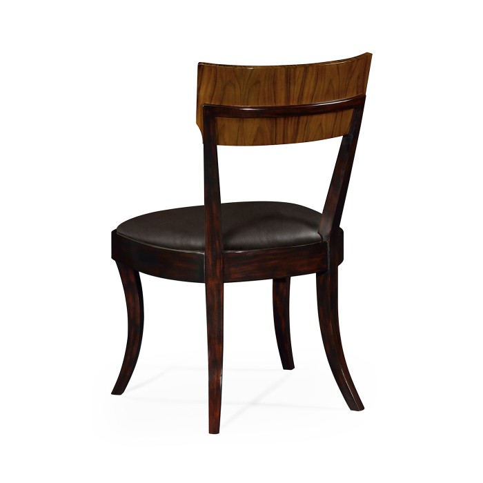 Art Deco High Lustre Rosewood Dining Side Chair