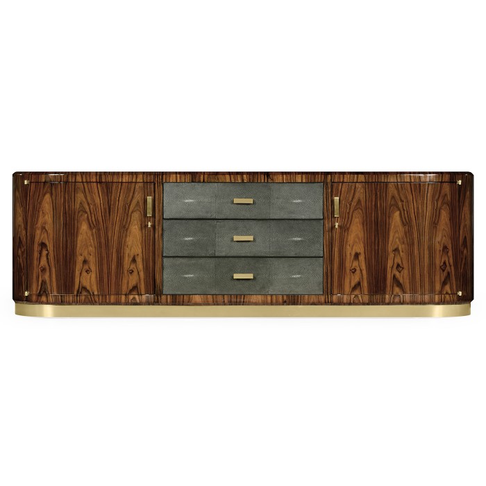 Art Deco High Lustre Rosewood TV Entertaiment