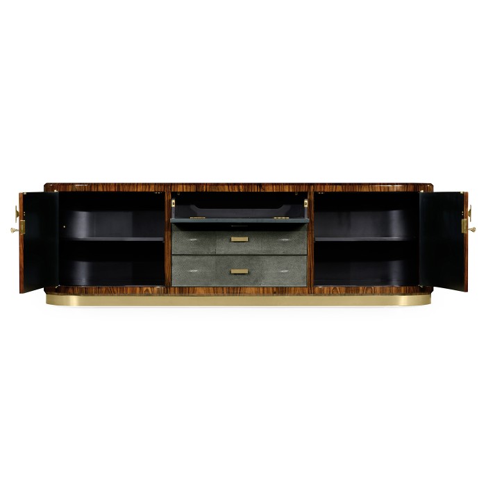 Art Deco High Lustre Rosewood TV Entertaiment