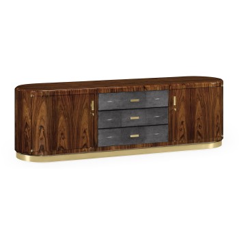 Art Deco High Lustre Rosewood TV Entertaiment