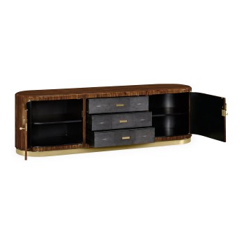 Art Deco High Lustre Rosewood TV Entertaiment