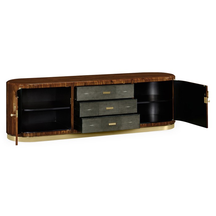 Art Deco Satin Rosewood TV Entertaiment