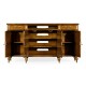 Burl & Mother of Pearl Inlaid Sideboard (Wood Door)