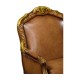 Burl & Mother of Pearl Inlaid Arm Chair
