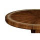 Santos Rosewood Dining Table with Pedestal Leg with Bone Inlay - High Sheen 51