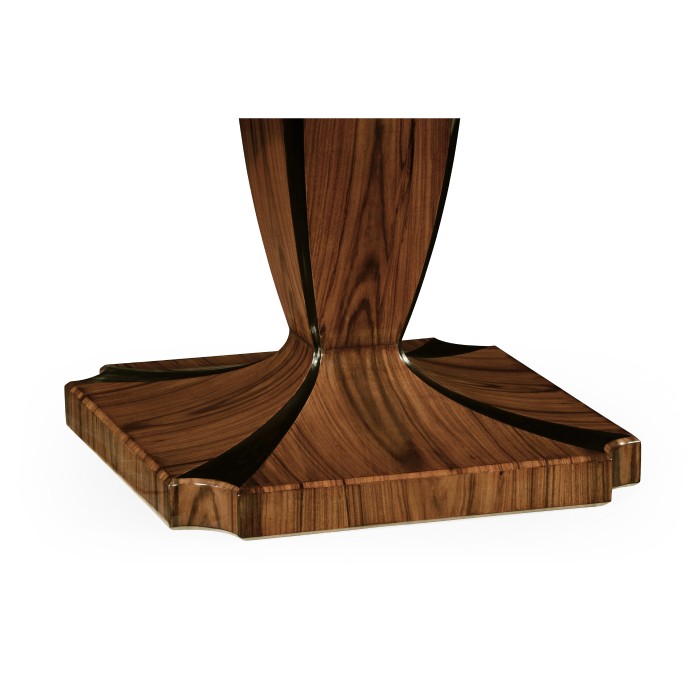 Santos Rosewood Dining Table with Pedestal Leg with Bone Inlay - High Sheen 51