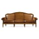 Burl & Mother of Pearl Inlaid Three-Seater Sofa