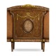 Burl & Mother of Pearl Inlaid Three-Seater Sofa