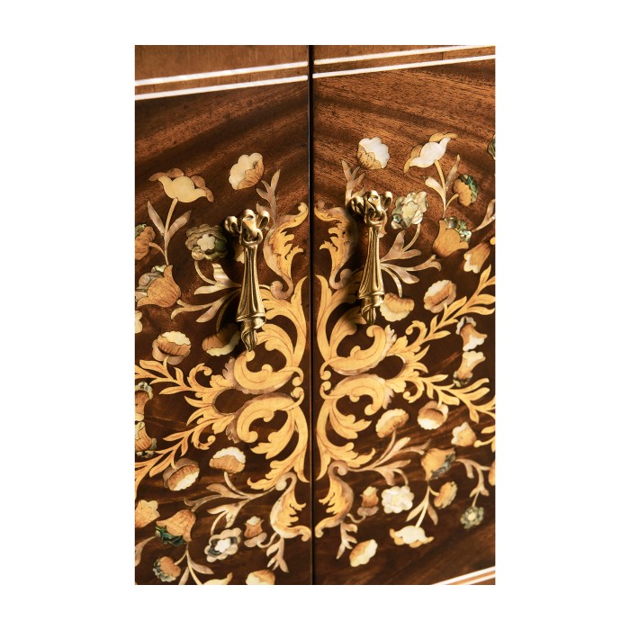 Low Mahogany & Mother of Pearl Entertainment Unit