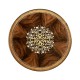 Mahogany lamp table with mother of pearl & marquetry