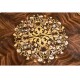 Mahogany lamp table with mother of pearl & marquetry