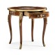 Mahogany lamp table with mother of pearl & marquetry