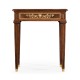 Mahogany side table with mother of pearl & marquetry