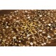 Mahogany Rectangular Coffee Table with Brass Details