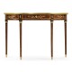Mahogany Demilune Console Table