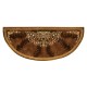 Mahogany Demilune Console Table