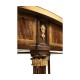 Mahogany Demilune Console Table