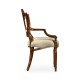 Sheraton Arm Chair with Shield Back in Mahogany High Gloss & Mop Details