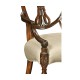 Sheraton Arm Chair with Shield Back in Mahogany High Gloss & Mop Details