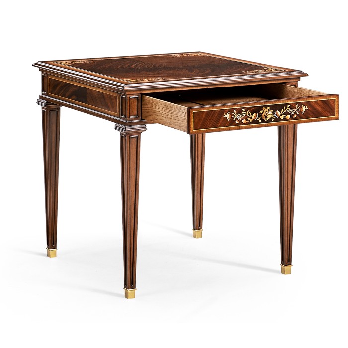Square Mahogany Side Table