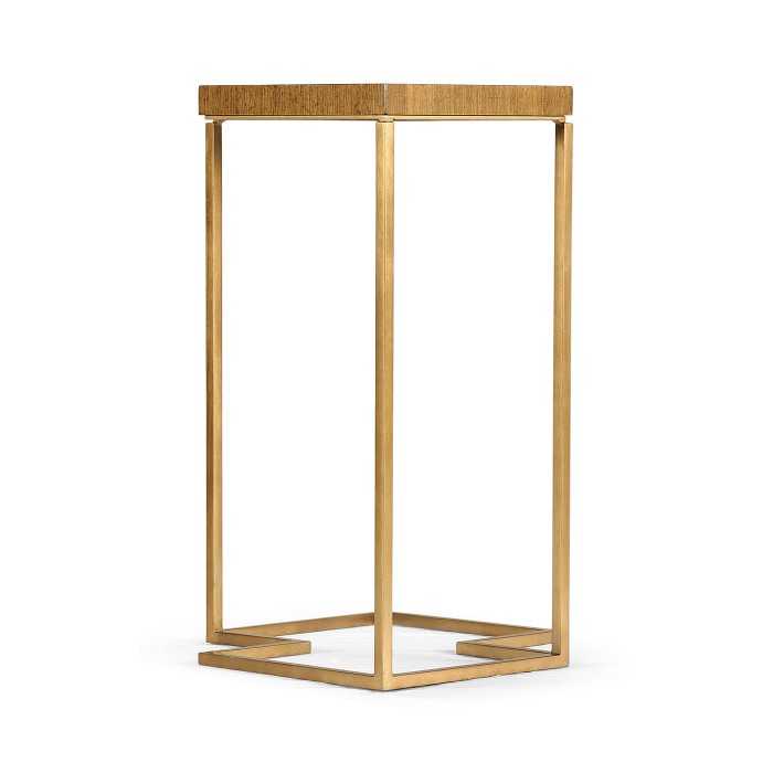 Double Diamond Bookmatched Walnut Side Table