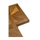 Double Diamond Bookmatched Walnut Side Table
