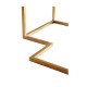 Double Diamond Bookmatched Walnut Side Table