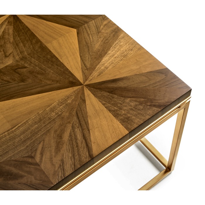 Rectangular Bookmatched Walnut Coffee Table