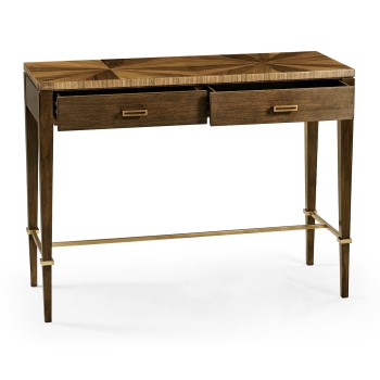 Bookmatched Walnut Console Table