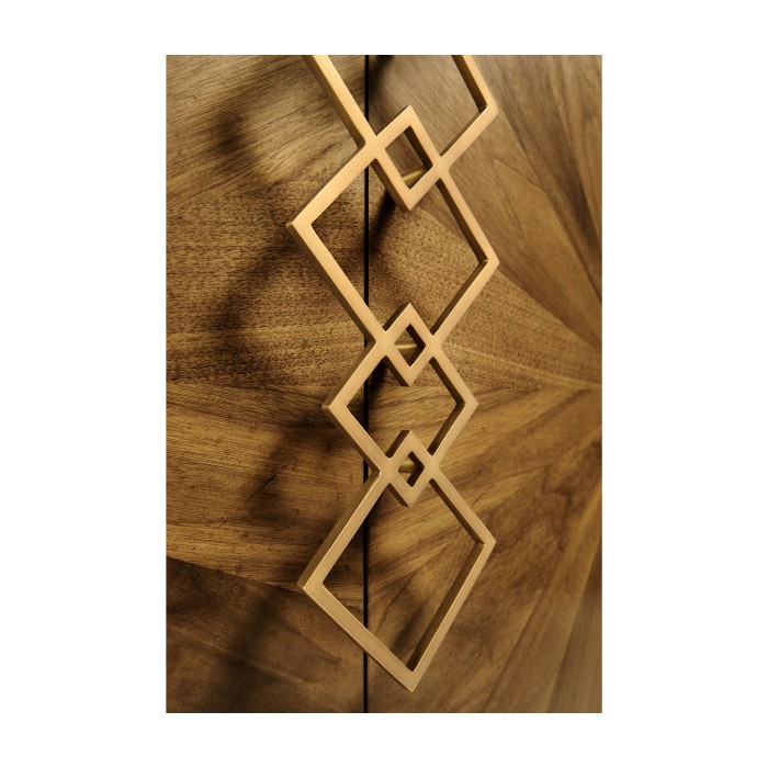 Bookmatched Walnut Storage Cabinet