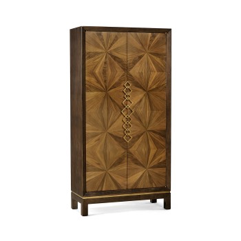 Bookmatched Walnut Storage Cabinet
