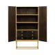 Four-Point Star 3D Geometric Cabinet