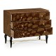 Feather Inlay Chest of Drawers