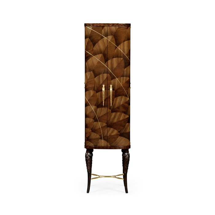 Feather Inlay Drinks Cabinet