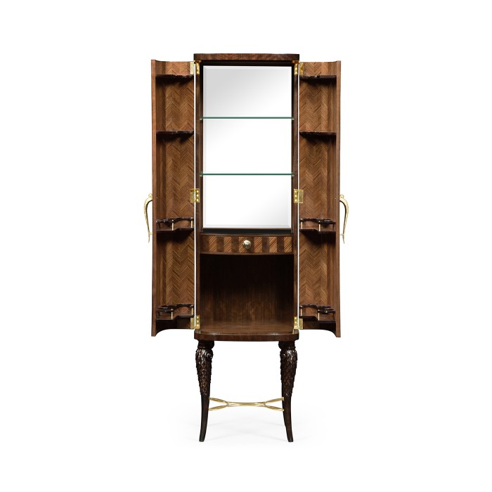 Feather Inlay Drinks Cabinet