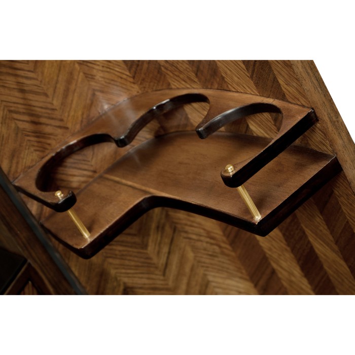 Feather Inlay Drinks Cabinet