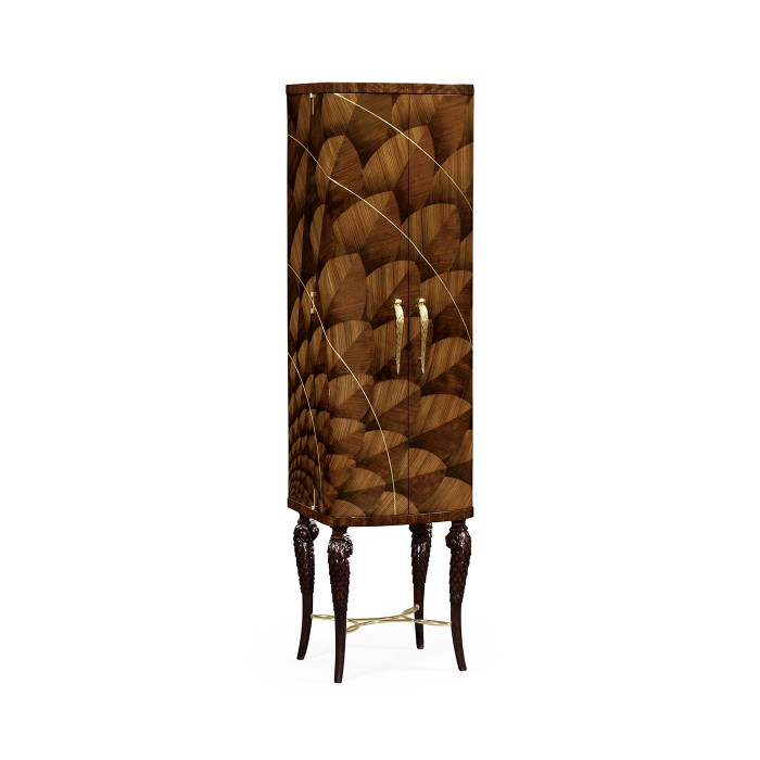 Feather Inlay Drinks Cabinet