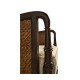 Bergere Brown Rattan Matte Sides & Back Occasional Chair