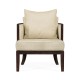 Langkawi Occasional Tub Chair with Rattan Matte Back