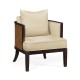 Langkawi Occasional Tub Chair with Rattan Matte Back