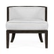 Langkawi Occasional Tub Chair with Rattan Matte Back