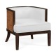 Langkawi Occasional Tub Chair with Rattan Matte Back