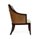 Langkawi Curved Sonokelling & Rattan Occasional Chair