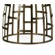 Round Geometric Dome Brass Dining Table with A Grey Marble Top 51