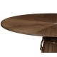 Circular Natural Walnut Bar Table 40