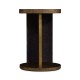 Round Oak with Large Oyster Side Table